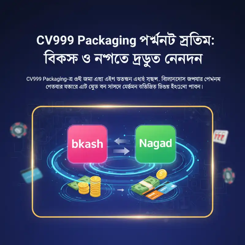 CV999 Packaging পেমেন্ট মেথড এবং লেনদেন